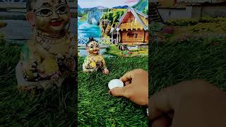 Makhan Na pane per laddu Rone Lage newvideo vairalvideo vairalshort cute love laddugopal [upl. by Berard]