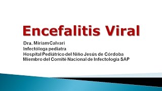 Dra Calvari  Encefalitis Viral [upl. by Claiborn]