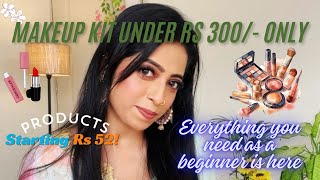 Full Makeup Kit Under Rs 300 BudgetFriendly Essentials Starting at Just Rs 52  Beginners MustHave [upl. by Kemppe957]