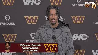 Hear From Commanders QB Jayden Daniels  Commanders vs Eagles Postgame 111424 [upl. by Shakespeare]