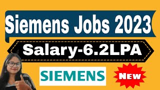 Siemens Graduate Jobs 20232024  Recruiting as Process Associate  Apply Now [upl. by Adnohsek]