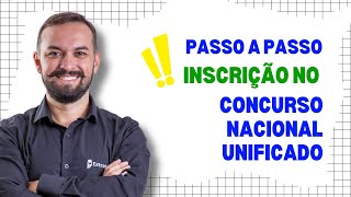 PASSO A PASSO DE COMO FAZER A INSCRIÇÃO NO CNU [upl. by Sidnee]