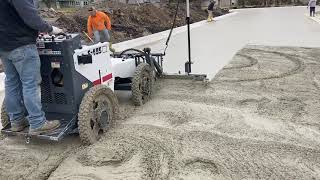 Somero S485 Laser Screed in the Mud [upl. by Yung]