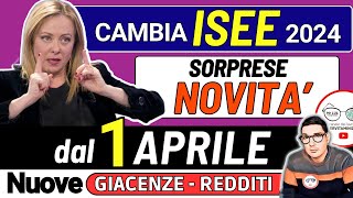 un NUOVO ISEE da APRILE 2024 ā˛ 4 NOVITĆ CAMBIANO GIACENZE PATRIMONI REDDITI e REGOLE PER I PAGAMENTI [upl. by Tongue]