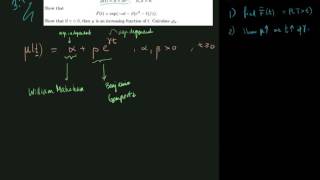 Problem 37 The GompertzMakeham mortality Law [upl. by Aitnom420]