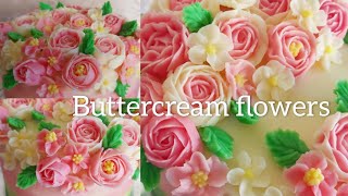 Buttercream flowers tutorial Nozzle no 102 103 104 4 [upl. by Baggott]