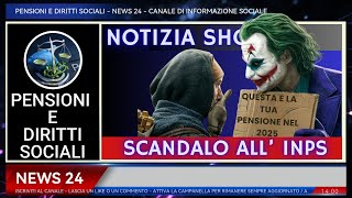 🔴aumenti pensioni 2025 notizie scandalo INPS [upl. by Nations]