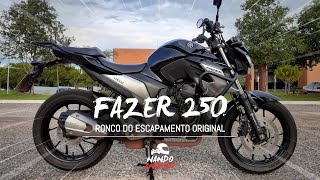 FAZER 250 FZ25  RONCO ORIGINAL ORIGINAL EXHAUST 🔊 [upl. by Neelyk]