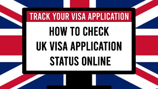 How to check UK visa application status online  How to track a visa application [upl. by Brathwaite]