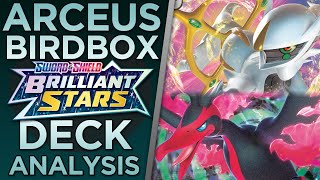 Arceus Bird Box Brilliant Stars Deck Analysis and Battles Pokemon TCG [upl. by Gay]