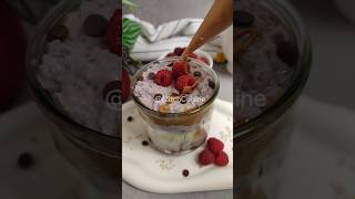 Overnight oats meal prep for breakfast  😋 healthyrecipebreakfastrecipe oats easyrecipe [upl. by Citron]