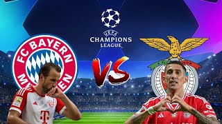 FC BAYERN MUNIQUE VS SL BENFICA EM DIRETO LIGA DOS CAMPEÕES [upl. by Yirinec]