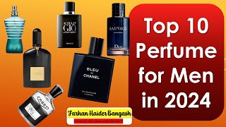 Top 10 Perfume for Men in 2024 [upl. by Alaaj]