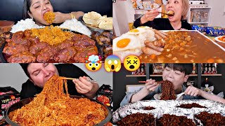 FAMOUS MUKBANGERS EATING TOO MUCH FOOD🙀🤯😱 [upl. by Ardyaf694]