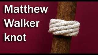 Single strand Matthew Walker knot [upl. by Nekciv644]