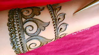 Modern bridal mehndi designs for full handsdaytophasedesignsSimplemehndidesign [upl. by Ididn493]