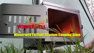 Winnerwell Fastfold Titanium Camping Stove Rolled Pipe Stove [upl. by Inod]