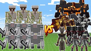 Mutant Iron Golem Destroys the Savage Monster Army in a Mob Battle 💥 [upl. by Philana]