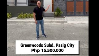 Quick Tour 1  Modern Contemporary House for Sale in Greenwoods Subdivision Pasig City [upl. by Roht]