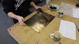 The Etching Process Adding an Aquatint [upl. by Anoirtac]