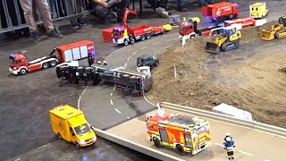 RC Trucks mit Mega Unfall von einem Gefahrengut Truck  Faszination Modellbau Friedrichshafen 2024 [upl. by Schubert637]