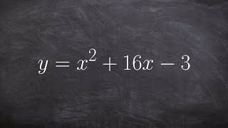 Transforming an equation from standard form to vertex form [upl. by Anerb601]