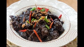 Daging Masak Hitam  Kuah Pekat dan Mudah [upl. by Aniuqal]