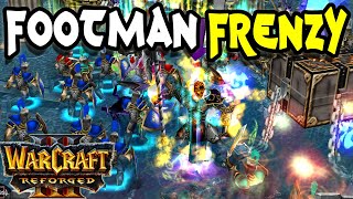 Warcraft 3  Custom  Footman Frenzy [upl. by Austreng73]