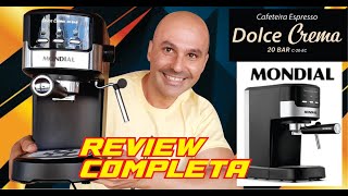 CAFETEIRA ESPRESSO DOLCE CREMA 20BAR MONDIAL  Review Completa [upl. by Cyrie]