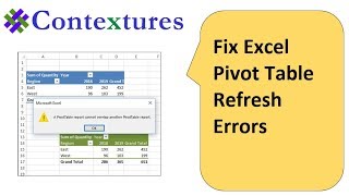 Find amp Fix Pivot Table Errors with Free Excel Macro File [upl. by Gnal]