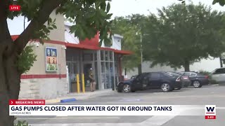 Water gets into ground tanks shutting down Lehigh Acres Sunoco gas station [upl. by Solnit]