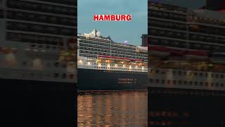 Queen Mary 2 in Hamburg vor der Elphilharmonie Zeitraffer time lapse shipspotting [upl. by Soinotna]