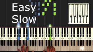 Debussy  Clair de Lune  Piano Tutorial Easy SLOW  How To Play Synthesia [upl. by Fina]