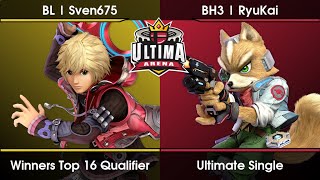 Ultima Arena 26  Sven675 Shulk Vs RyuKai Fox SSBU Ultimate Tournament [upl. by Bobine]