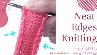 How To Knit Neat Edges And Borders [upl. by Nosraep]