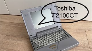 Toshiba T2100CT  pierwsze wrażenia VLOG [upl. by Notsle]