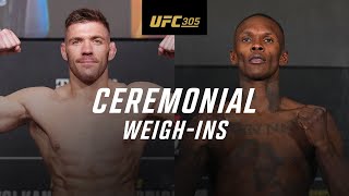 UFC 305 Ceremonial WeighIn [upl. by Mario]