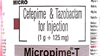 Micropime  T1g125mg Cefeprime and Tazobactam for injection [upl. by Themis]