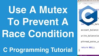 Mutex Introduction pthreads  C Programming Tutorial [upl. by Musette]