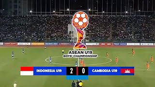 🔴 LIVE SCTV INDONESIA U19 VS KAMBOJA PIALA AFF 2024  Live Asean Cup 2024 Malam Ini [upl. by Ainatit42]