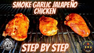 Pit boss BBQ chicken breast  how to smoke chicken breast on pellet grill [upl. by Yticilef]