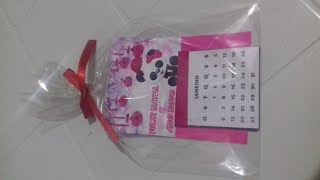 COMO MONTAR MINI CALENDÁRIO PERSONALIZADO [upl. by Pickford]