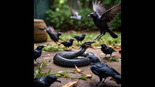 Birds Unite  Snake Under Attack wildlife ytshorts viral [upl. by Eidua463]