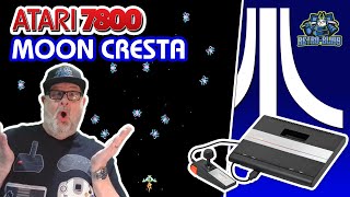 Lets Play MOON CRESTA – An ATARI 7800 Homebrew Game by Bob DeCrescenzo [upl. by Inoek]