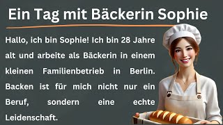 Dein Deutsch verbessern  Ein Tag mit Bäckerin Sophie  Sprachkenntnisse stärken  Ep9 [upl. by Nnylhsa]