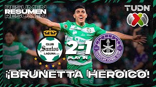 Resumen y goles  Santos Laguna 21 Mazatlán  Liga MX  Apertura 2023 Apertura  TUDN México [upl. by Irat]