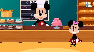 Mickey and Minnie Mouse in Pat a Cake Bakers Man [upl. by Cirilla728]