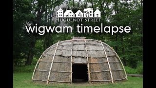 Building a Wigwam with Natural Materials  Bushcraft Shelter PART 1 [upl. by Fey]