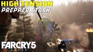 High Tension  Lincoln Lookout Tower Holland Valley  Prepper Stash Location amp Solution  Far Cry 5 [upl. by Asaph70]