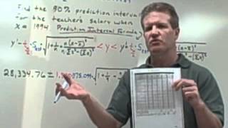 Standard Error of Estimate amp Prediction Intervals 105AVI [upl. by Adnorrahs]